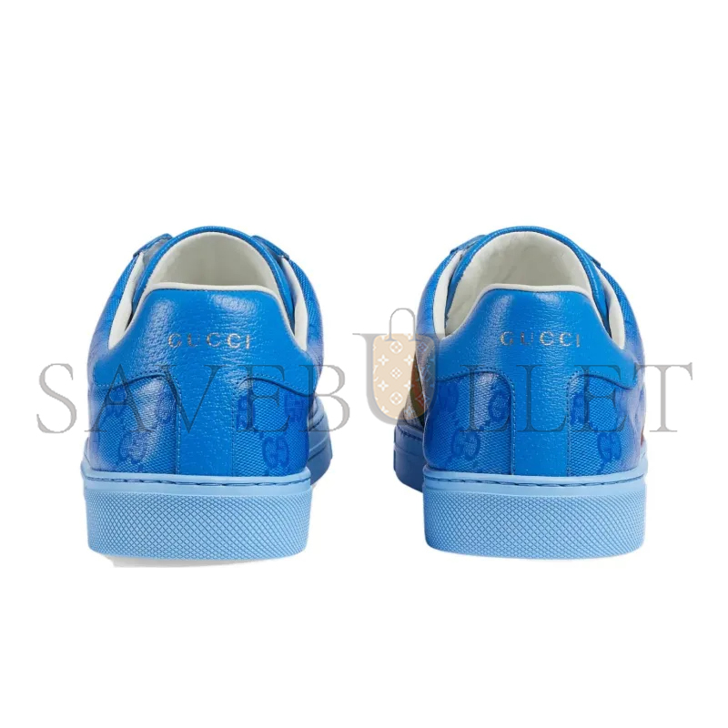 GUCCI ACE GG CRYSTAL CANVAS BLUE 760775 FACRF 4349